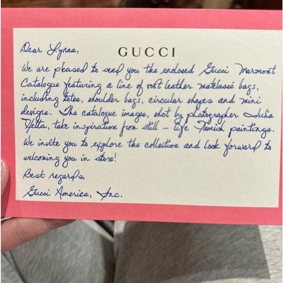 Gucci Marmont Book/Catalog for the Iconic Brand  with Beautiful Pics/Price Sheet - Picture 5 of 6